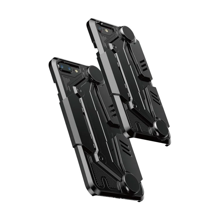 BASEUS Gamer Gamepad Hard PC Back Case with Kickstand for iPhone 8 Plus/7 Plus 5.5 inch - Black