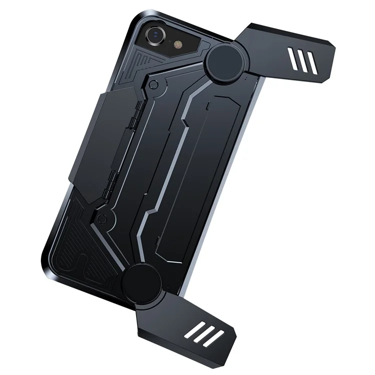 BASEUS Gamer Gamepad Hard PC Back Case with Kickstand for iPhone 8 Plus/7 Plus 5.5 inch - Black