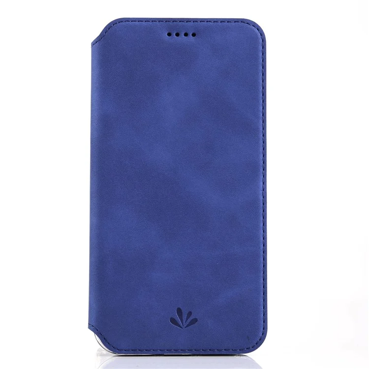 VILI ST Series Stand Leather Card Holder Phone Case for iPhone X / 10 - Dark Blue