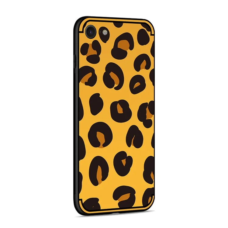 NXE Embossment Pattern TPU Mobile Phone Shell for iPhone 8/7 4.7 inch - Leopard Pattern