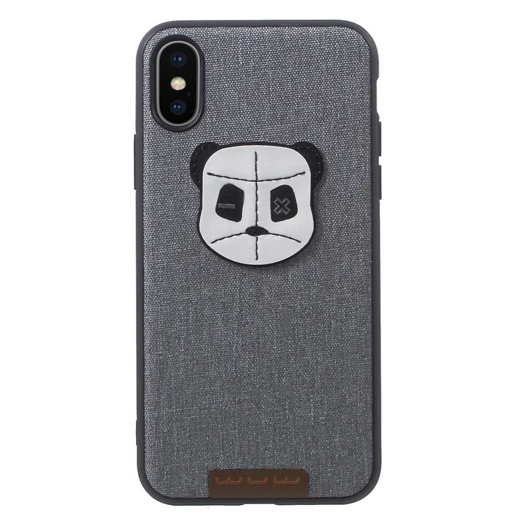 WUW Lovely Bear PC + TPU Hybrid Case for iPhone X / 10 5.8 inch - Grey