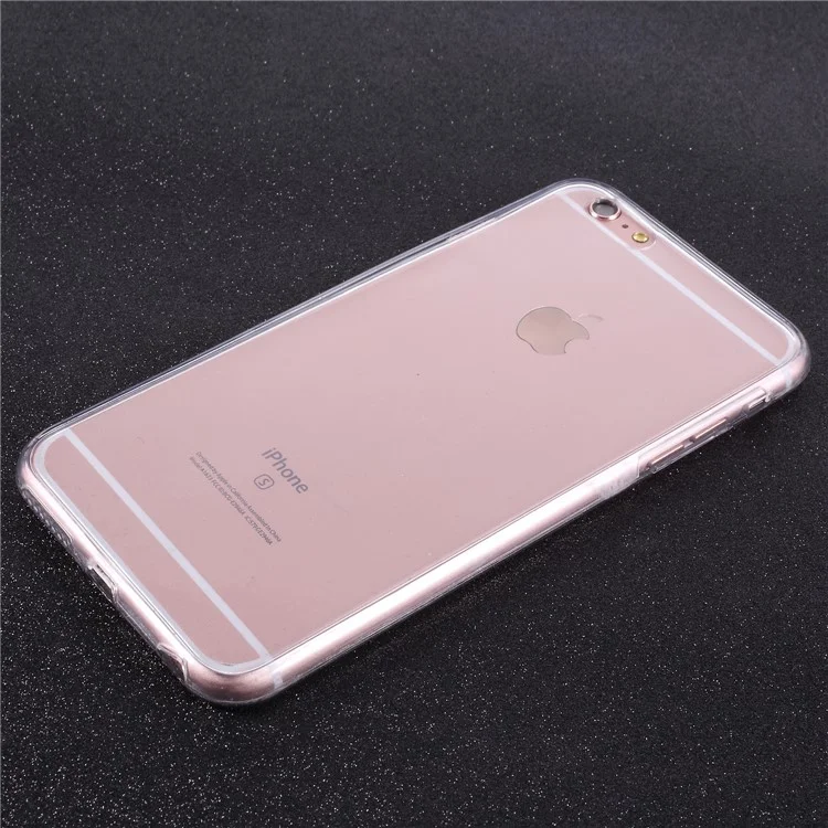 Acrylic TPU Hybrid Front + TPU Back Hybrid Case for iPhone 6s 6 - Black