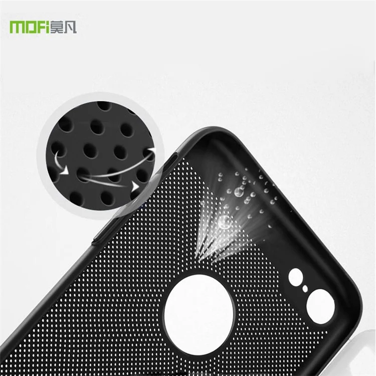 MOFI Hard PC Heat Dissipation Mobile Phone Case for iPhone 8 4.7 inch - Black