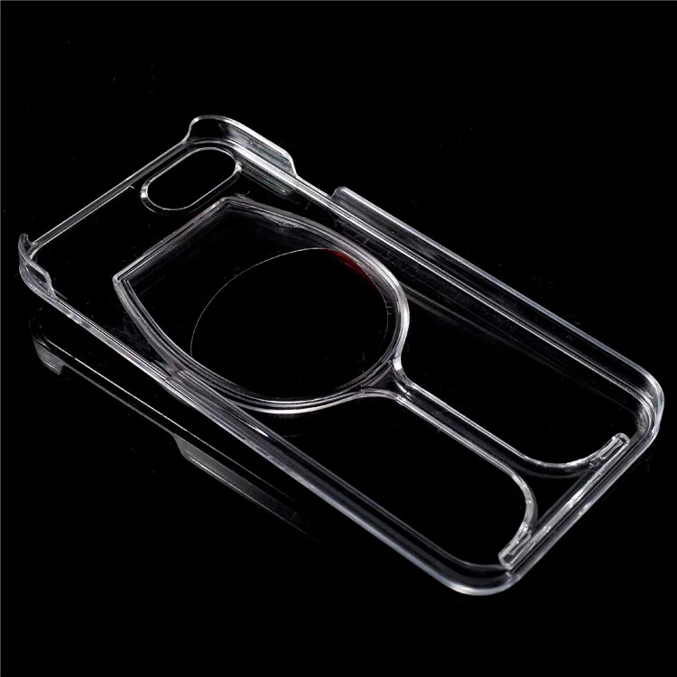 3D Red Wine Glass Dynamic Liquid Clear Plastic Case for iPhone 8/7