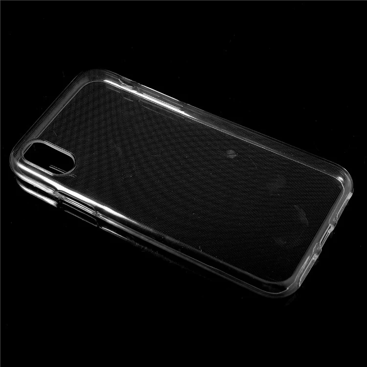 100PCS Clear TPU Mobile Phone Cover Shell with Non-slip Inner for iPhone X/10 5.8 inch - Transparent