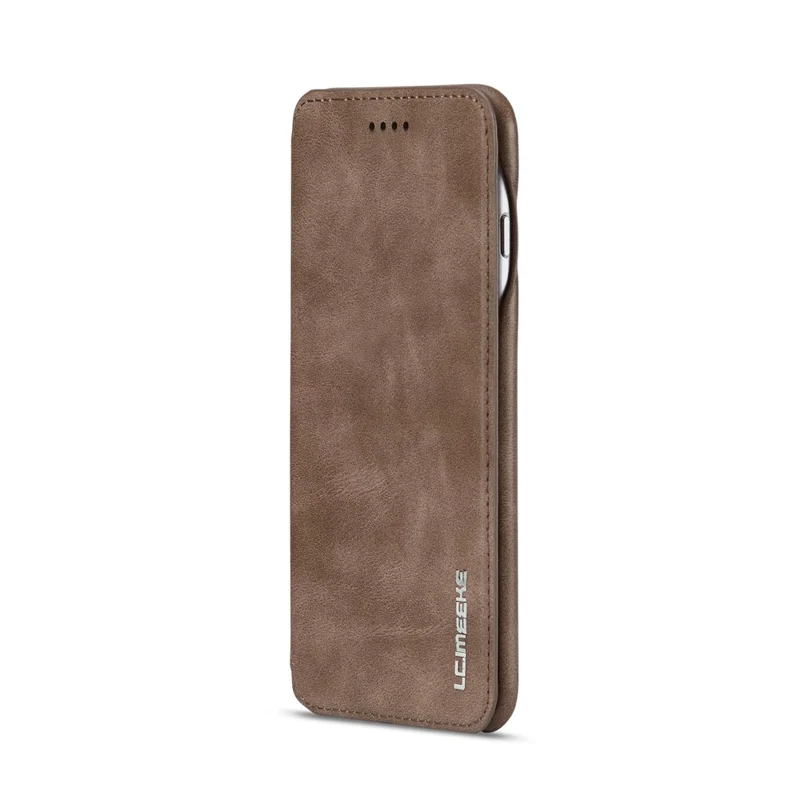 LC.IMEEKE Retro Style Leather Stand Card Slot Mobile Casing for iPhone 6s/6 4.7-inch - Coffee
