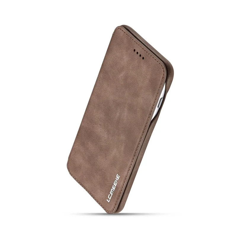 LC.IMEEKE Retro Style Leather Stand Card Slot Mobile Casing for iPhone 6s/6 4.7-inch - Coffee