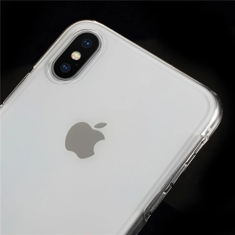 100Pcs/Set Crystal Clear Hard Plastic Mobile Phone Case for iPhone X