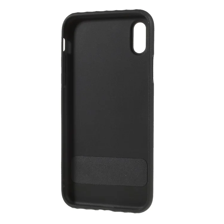 RECCI Duke Series TPU Protective Phone Case with Kickstand for iPhone X - Black