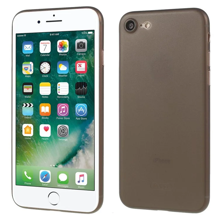 RECCI Ultra Thin Matte Skin Anti-scratch PP Phone Casing for iPhone 8 / 7 4.7 inch - Grey