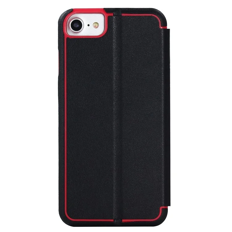 Auto-absorbed Stand Phone Thin Case with Card Holder for iPhone 8/7/6s/6 4.7 inch - Black