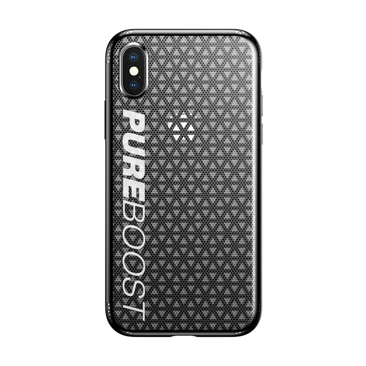BASEUS Parkour Heat Dissipation TPU + PC Hybrid Case for iPhone X - Black