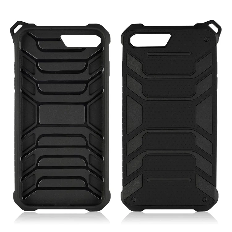 ANGIBABE Spider Series TPU+PC Shockproof Hybrid Case for iPhone 8 Plus / 7 Plus - Black