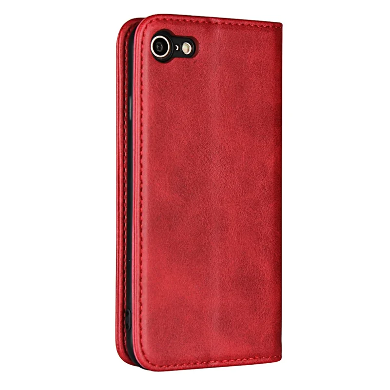 For iPhone 7/8/SE (2020)/SE (2022) 4.7 inch Magnetic Stand Leather Wallet Mobile Phone Case - Red