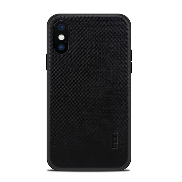 MOFI Bright Shield Series Slim TPU + PC + Cloth Combo Case for iPhone X - Black
