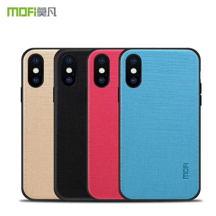 MOFI Bright Shield Series Slim TPU + PC + Cloth Combo Case for iPhone X - Black