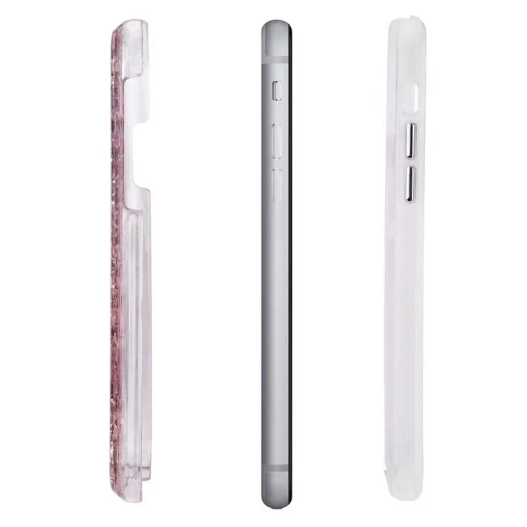 For iPhone X (Ten) Epoxy Dried Real Flower Preservation PC TPU Hybrid Back Case - Style A