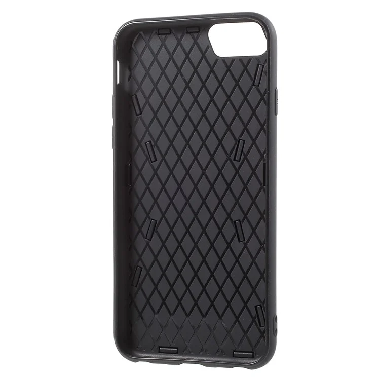 TPU + PC Hybrid Game Joysticks Case with Finger Ring Kickstand for iPhone 8/7/6s/6 - Black