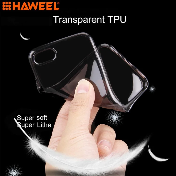HAWEEL HWL2205 Soft Clear TPU Case for iPhone 8/7 4.7 inch - Black