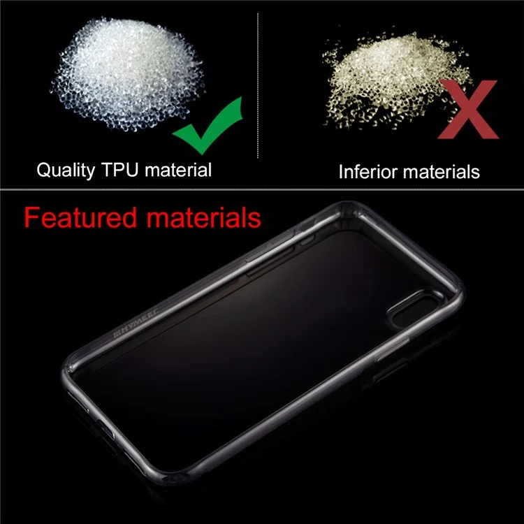 HAWEEL HWL2210 Ultra-thin TPU Case for iPhone X - Black