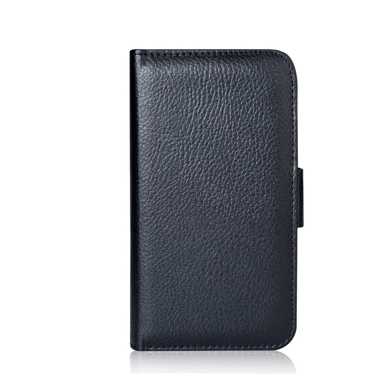 Multi Card Slots PU Leather Protection Mobile Phone Case with Stand for iPhone X - Black