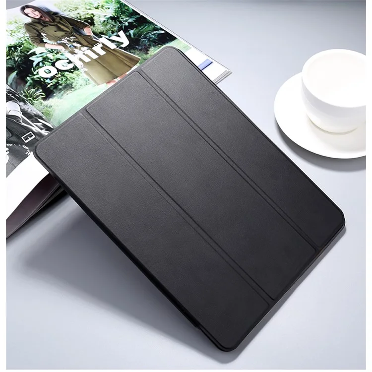 Single Front Leather Tri-fold Stand Smart Case for iPad Pro 10.5-inch (2017) - Black