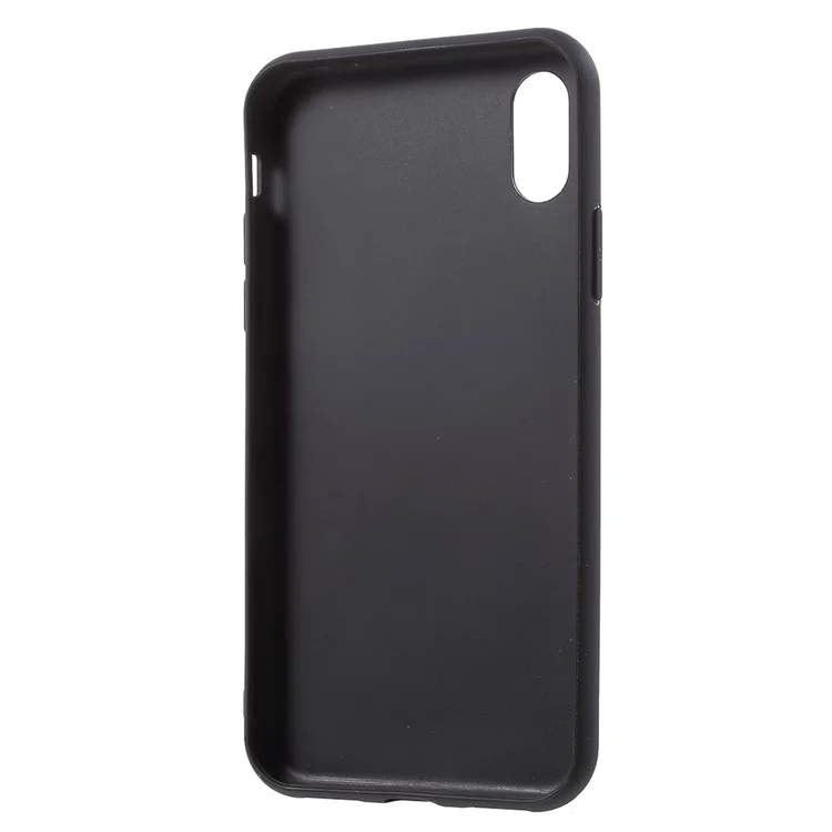 3D Bubble PC + Soft TPU Hybrid Case for iPhone X - Black