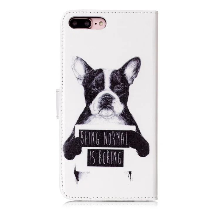Pattern Printing Detachable 2-in-1 Wallet Leather Phone Case for iPhone 8 Plus / 7 Plus 5.5 inch - Dog