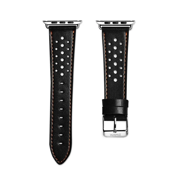 XOOMZ Classic PU Leather Honeycomb Watch Strap for Apple Watch Series 2/1 38mm - Black