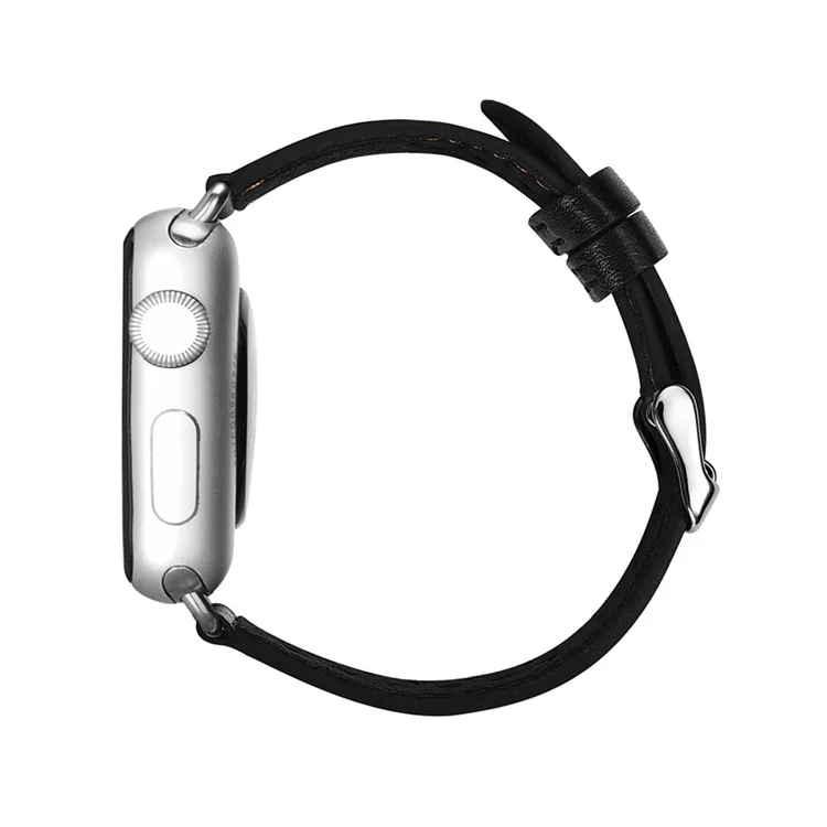 XOOMZ Classic PU Leather Honeycomb Watch Strap for Apple Watch Series 2/1 42mm - Black