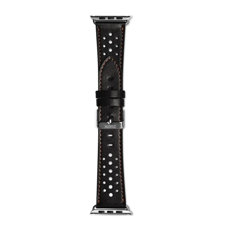 XOOMZ Classic PU Leather Honeycomb Watch Strap for Apple Watch Series 2/1 42mm - Black
