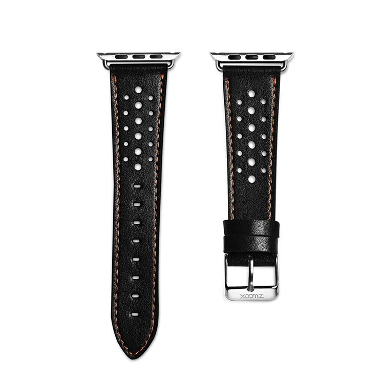 XOOMZ Classic PU Leather Honeycomb Watch Strap for Apple Watch Series 2/1 42mm - Black