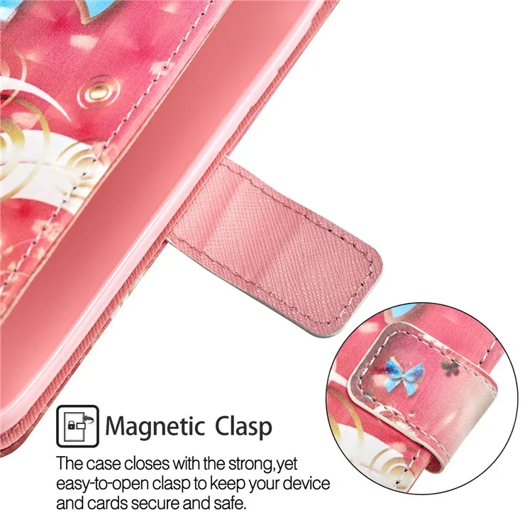 Pattern Printing Leather Wallet Phone Cover for iPhone 8 Plus / 7 Plus 5.5 inch - Butterfly Pattern