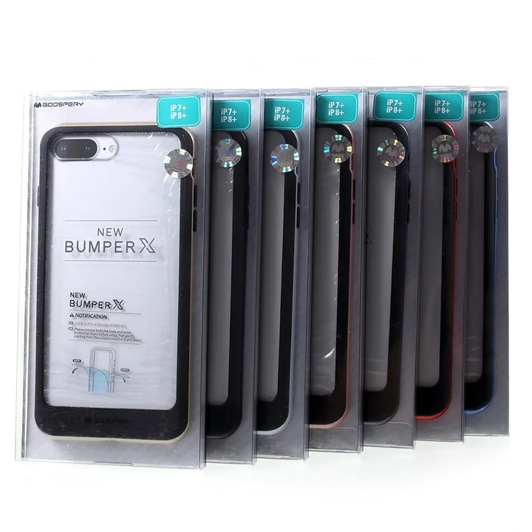 MERCURY GOOSPERY Detachable Acrylic TPU PC Phone Cover for iPhone 8 Plus / 7 Plus - Black