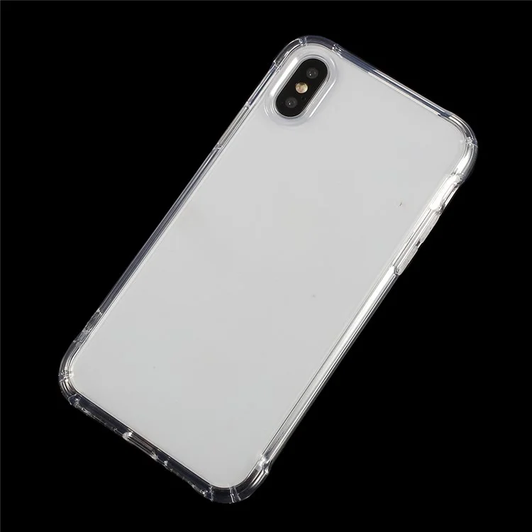 Clear TPU Flexible Phone Case for iPhone X - Transparent