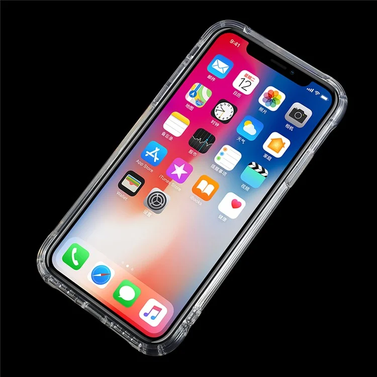 Clear TPU Flexible Phone Case for iPhone X - Transparent