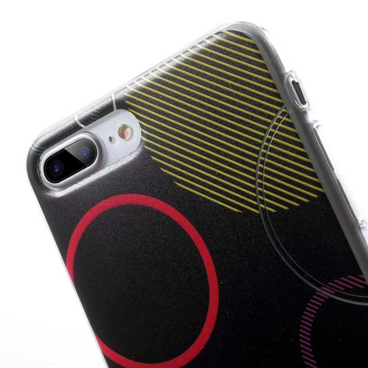 MERCURY GOOSPERY Da Vinci Series Pattern Printing TPU Case for iPhone 8 Plus / 7 Plus 5.5 inch - Black