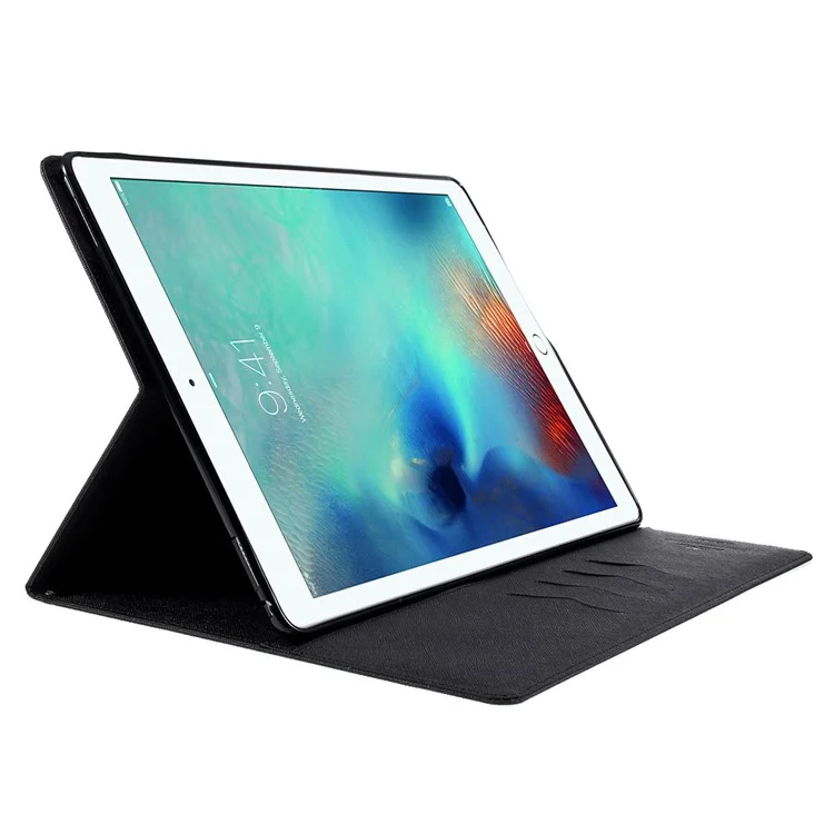 MERCURY GOOSPERY Wallet Leather Case for iPad Pro 12.9 inch - Black