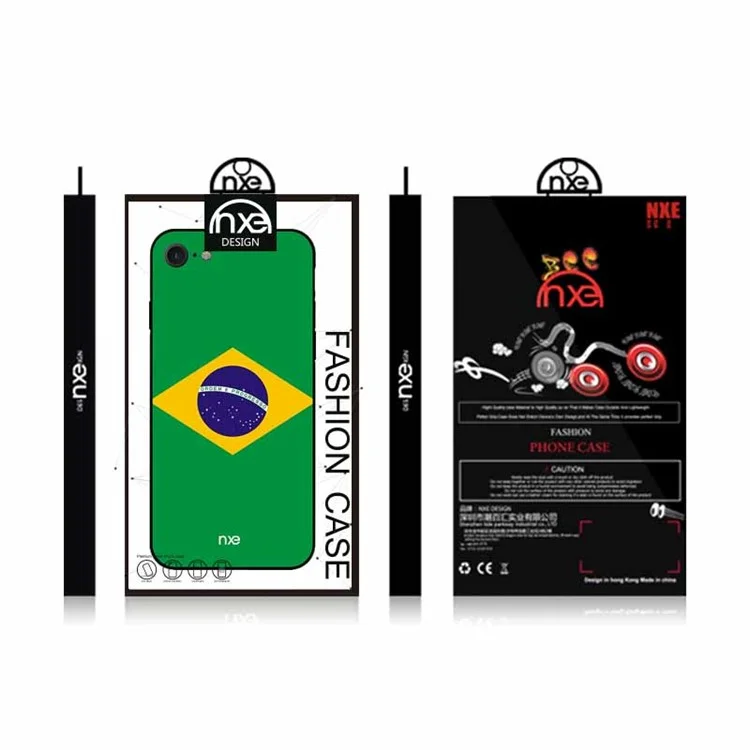 NXE 2018 World Cup Flag Pattern TPU Phone Case for iPhone 8/7 4.7 inch - Flag of Brazil