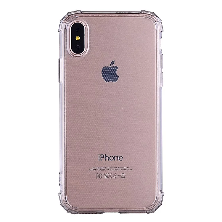 Shockproof TPU Gel Shell for iPhone X(Ten) - Grey