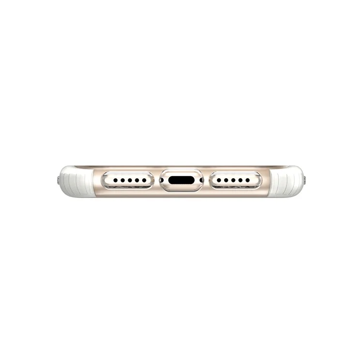 3D Diamond Shaped TPU Drop-proof Mobile Case Accessory for iPhone X - White