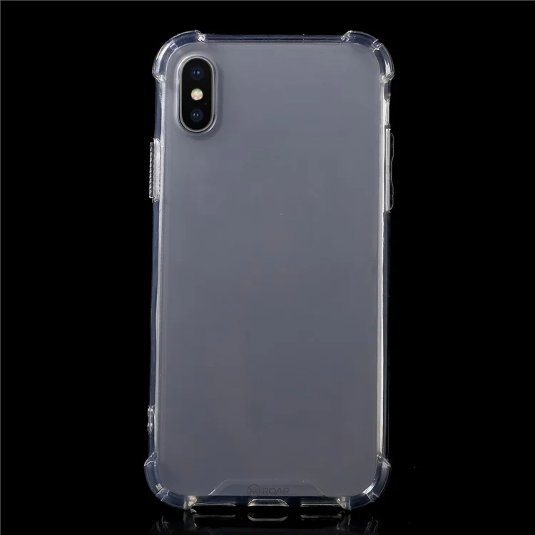 ROAR KOREA Shockproof Clear Acrylic Back + TPU Edge Hybrid Case for iPhone X