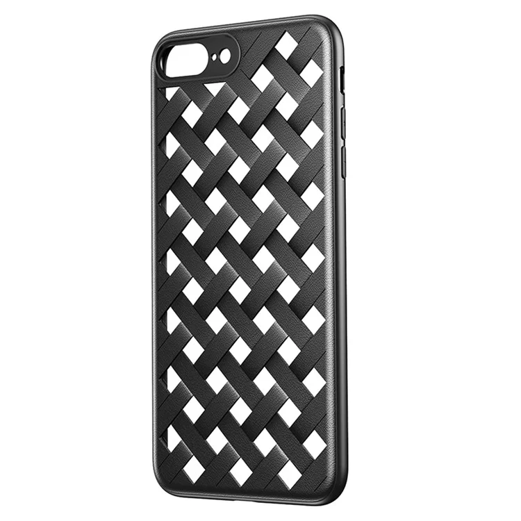 BASEUS Hollow Heat Dissipation Combo PC + TPU Protective Phone Shell for iPhone 8 Plus/7 Plus 5.5 inch - Black