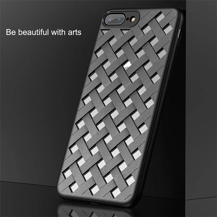 BASEUS Hollow Heat Dissipation Combo PC + TPU Protective Phone Shell for iPhone 8 Plus/7 Plus 5.5 inch - Black