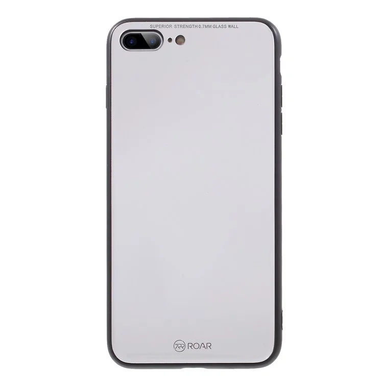 ROAR KOREA Mirror Surface Tempered Glass Back + TPU Hybrid Case for iPhone 8 Plus / 7 Plus