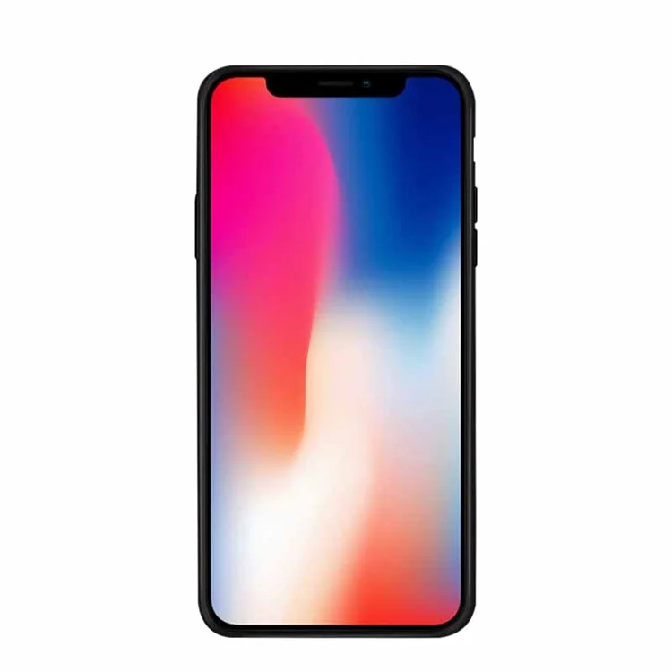 NXE Flamingo Pattern Rhinestone Decor TPU + PC + Glass Case for iPhone X - Tropical