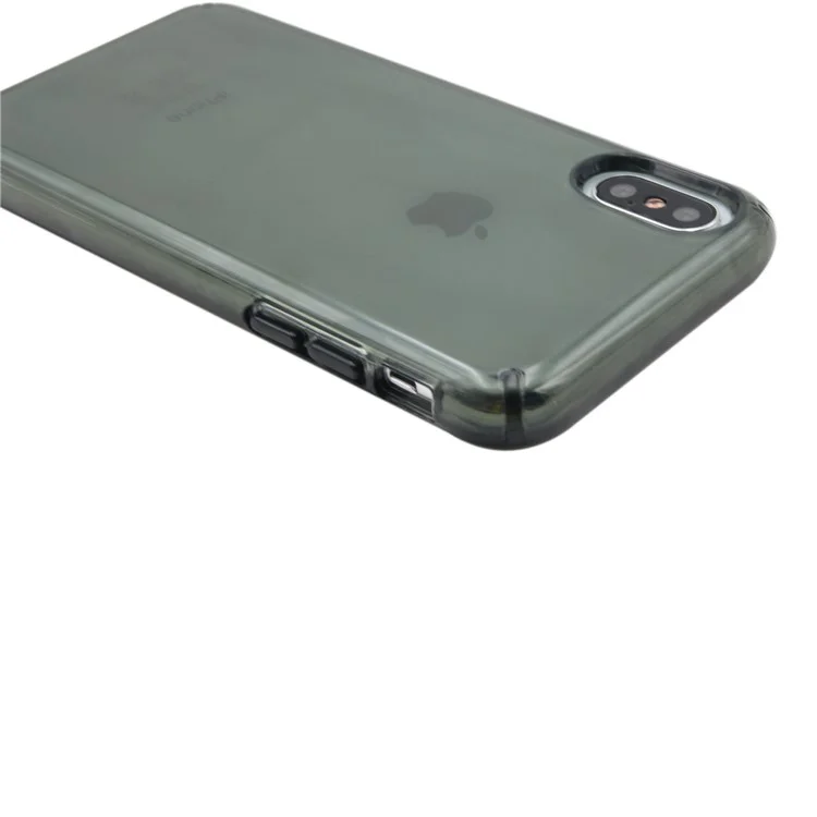 Black - For iPhone X Clear PC TPU Hybrid Mobile Phone Cover Case