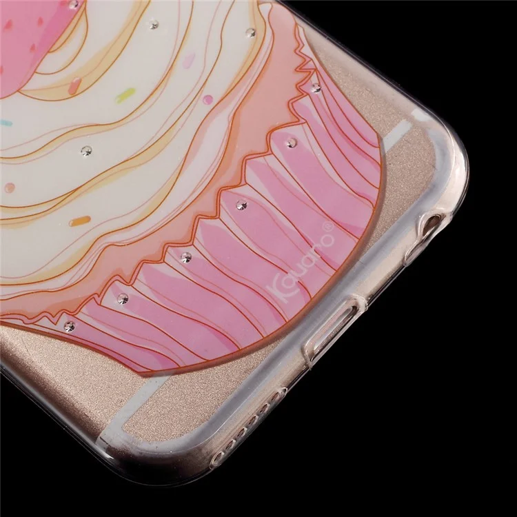 KAVARO Sweet for iPhone 6s 6 Swarovski Diamond Ice Cream TPU Case - Pink