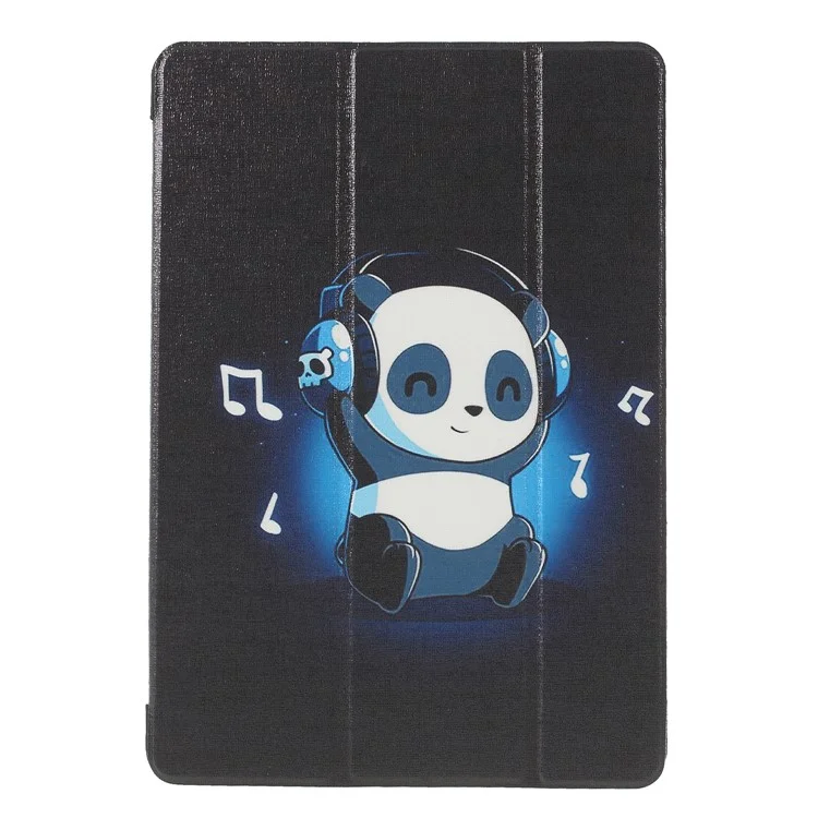 Pattern Printing Tri-fold Stand PU Leather Protection Cover for iPad Pro 10.5 (2017) - Panda