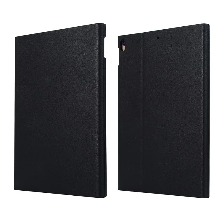 Business Style Auto-wake/sleep PU Leather Stand Wallet Case for iPad 9.7-inch (2018)/9.7-inch (2017) - Black